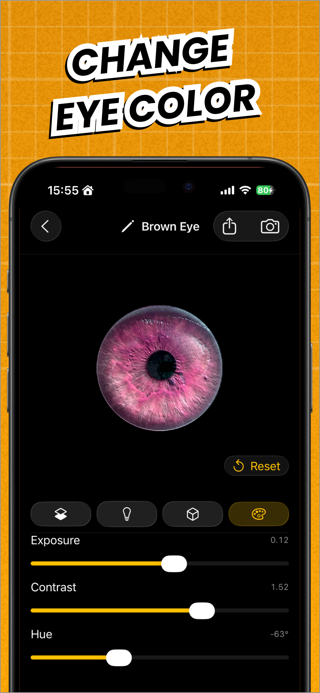 Change eye color